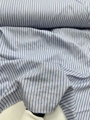 Çizgili pamuklu Keten