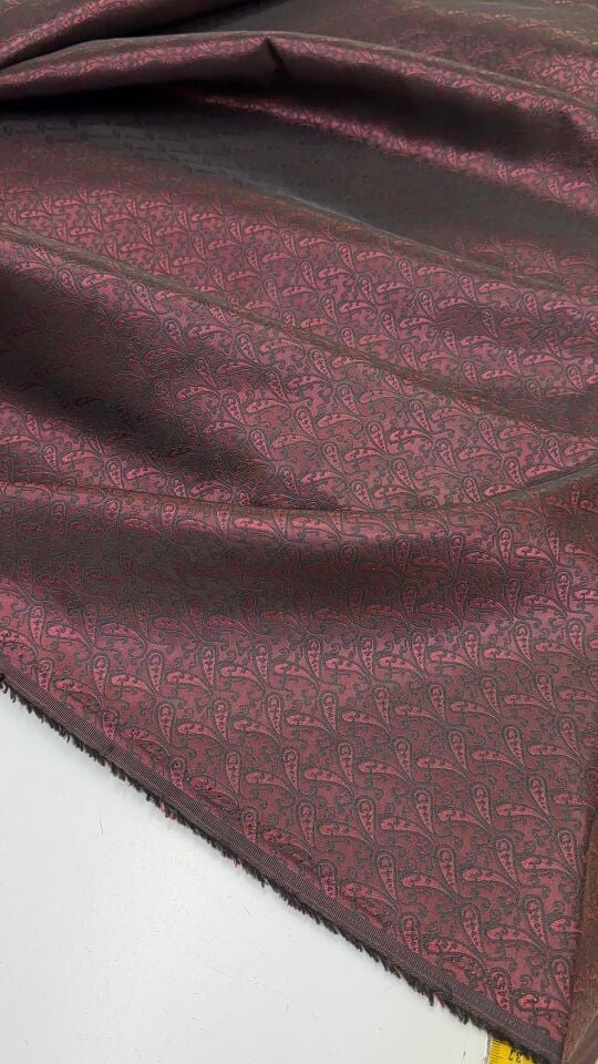 Mini Şal Desen Bordo Brokar