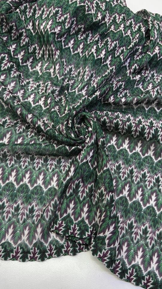 Yeşil Missoni Örme Kumaş