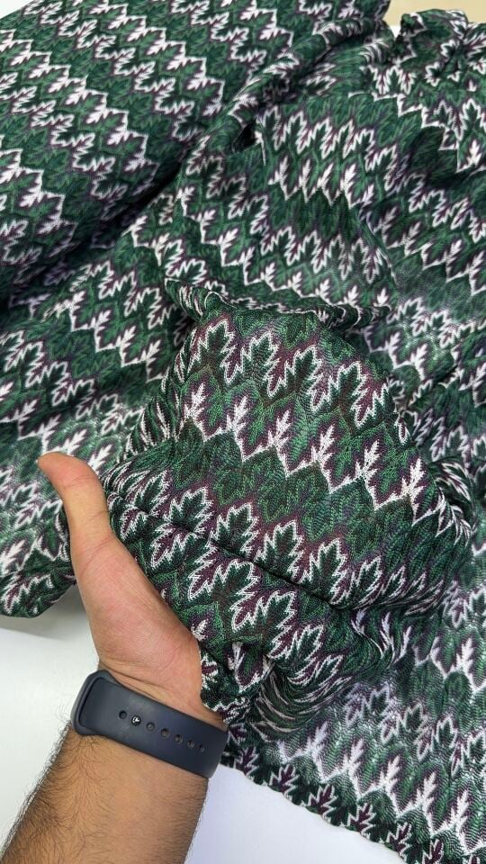 Yeşil Missoni Örme Kumaş