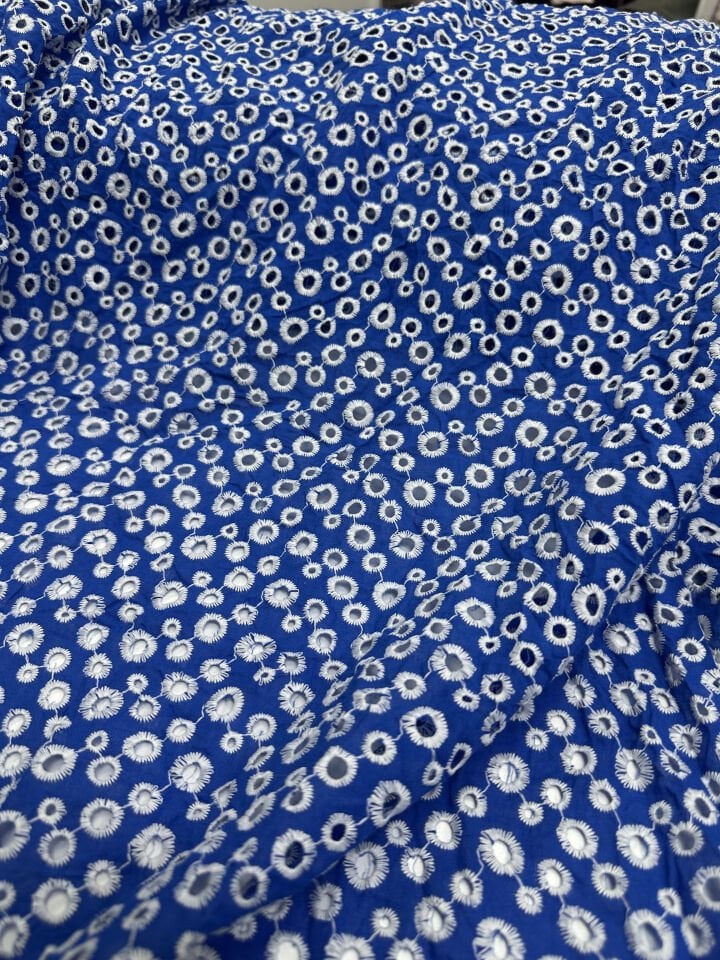 Pamuk İşlemeli Fisto Kumaş