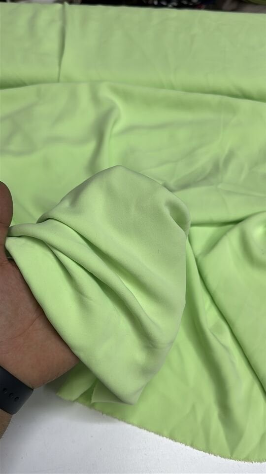 Açık yeşil Krep Kumaş