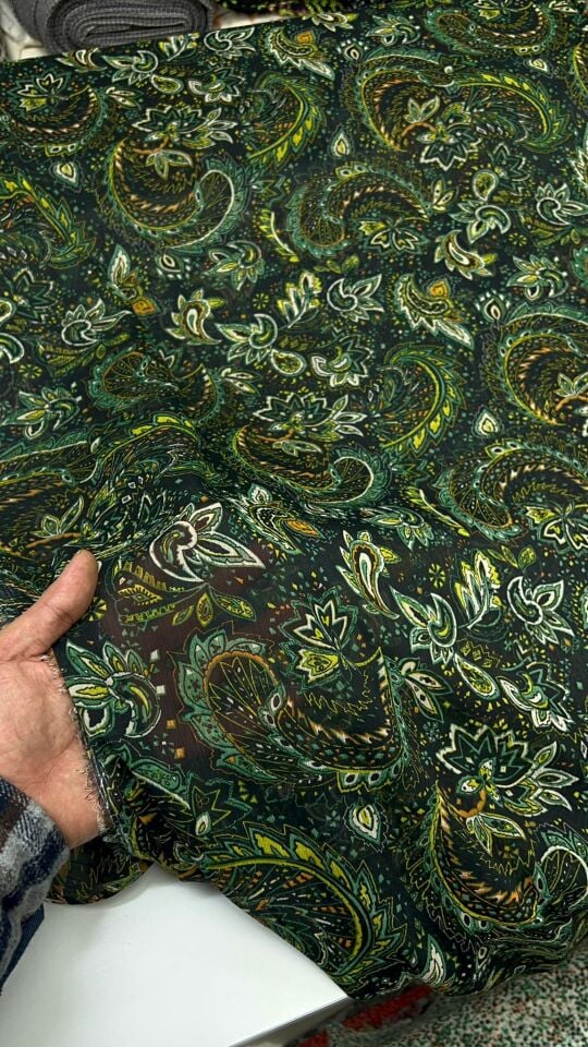 Desenli Şifon Kumaş