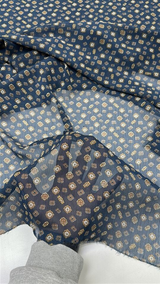 Desenli Şifon Kumaş