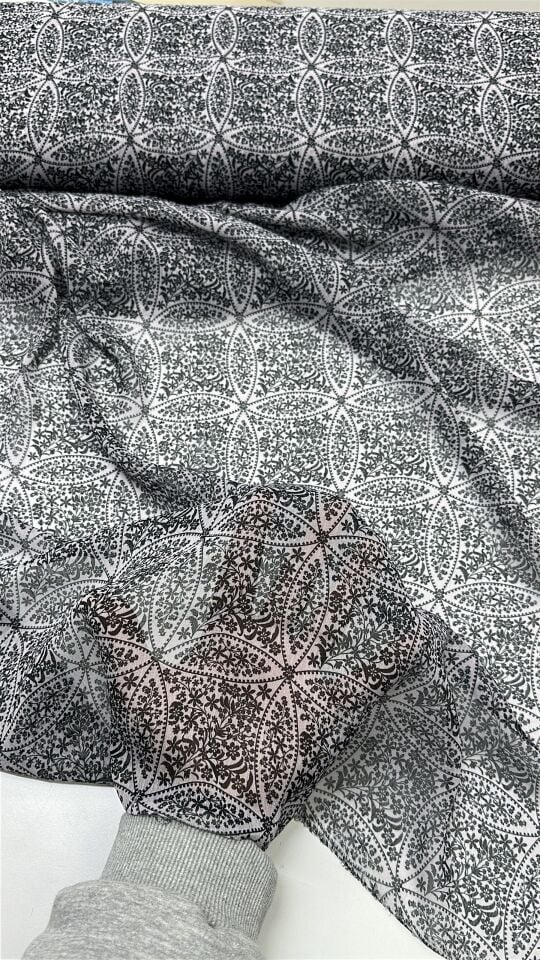 Desenli Şifon Kumaş