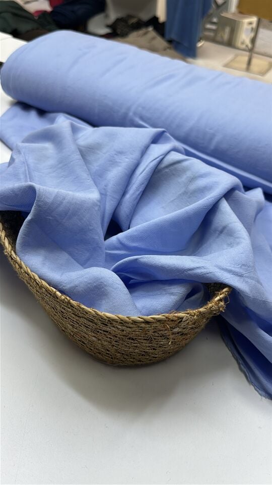 Bebe mavi Pamuklu Modal Kumaş