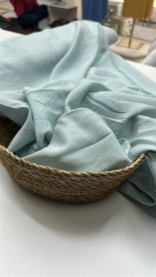 Mint yeşil Pamuklu Modal Kumaş