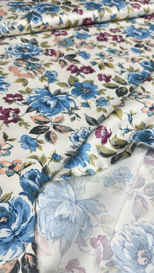 Pamuklu Desenli Gabardin Kumaş