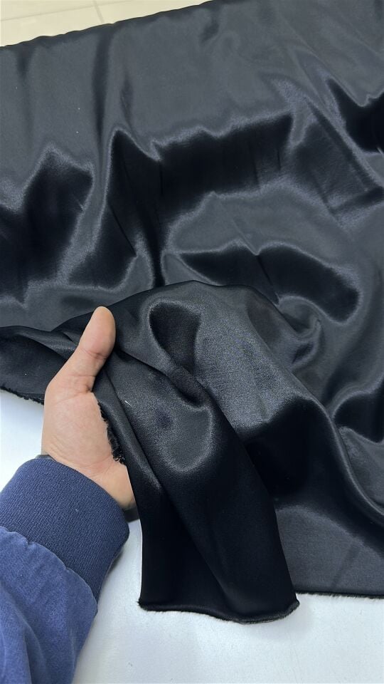 Siyah Pamuk Saten