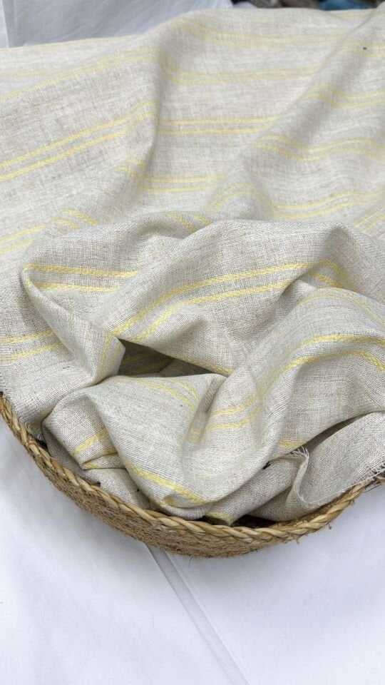 Pamuklu İşleme Detaylı Keten