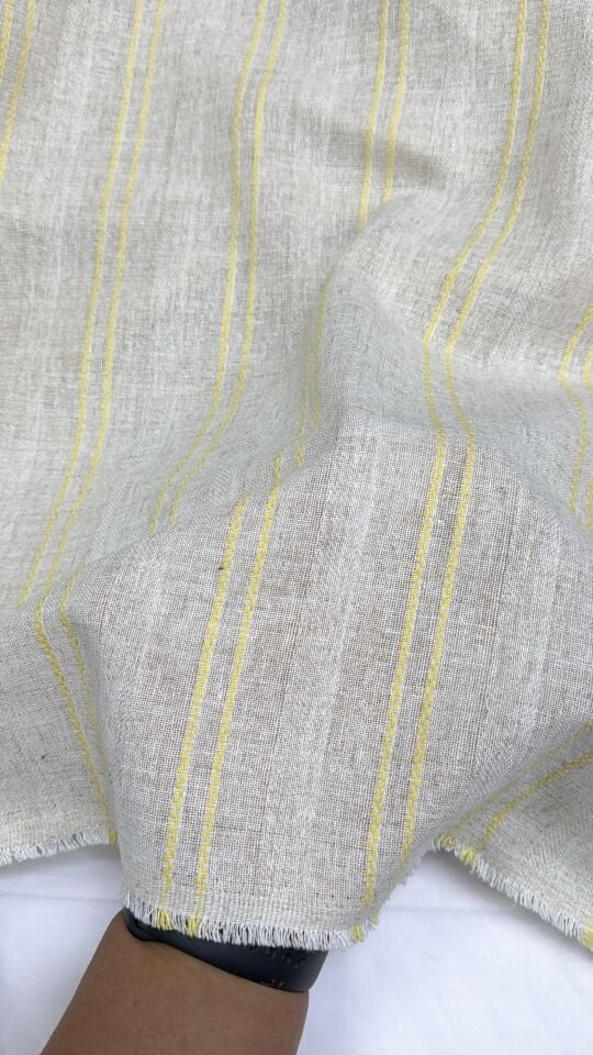 Pamuklu İşleme Detaylı Keten