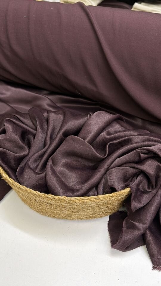 Mürdüm Pamuklu Saten