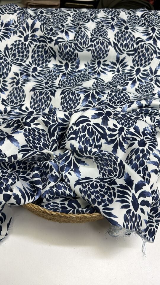 Pamuklu Desenli Saten