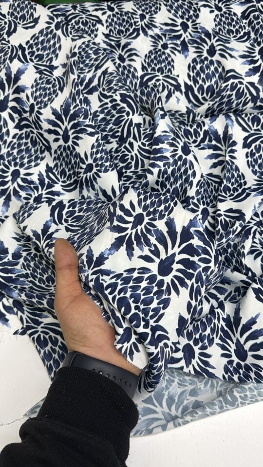 Pamuklu Desenli Saten