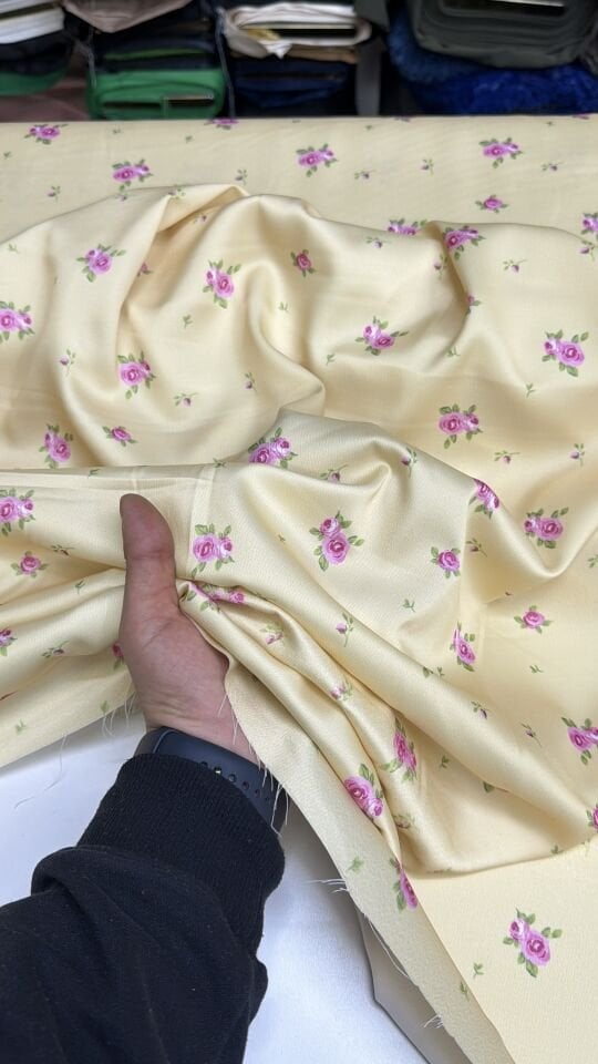 Pamuklu Desenli Saten