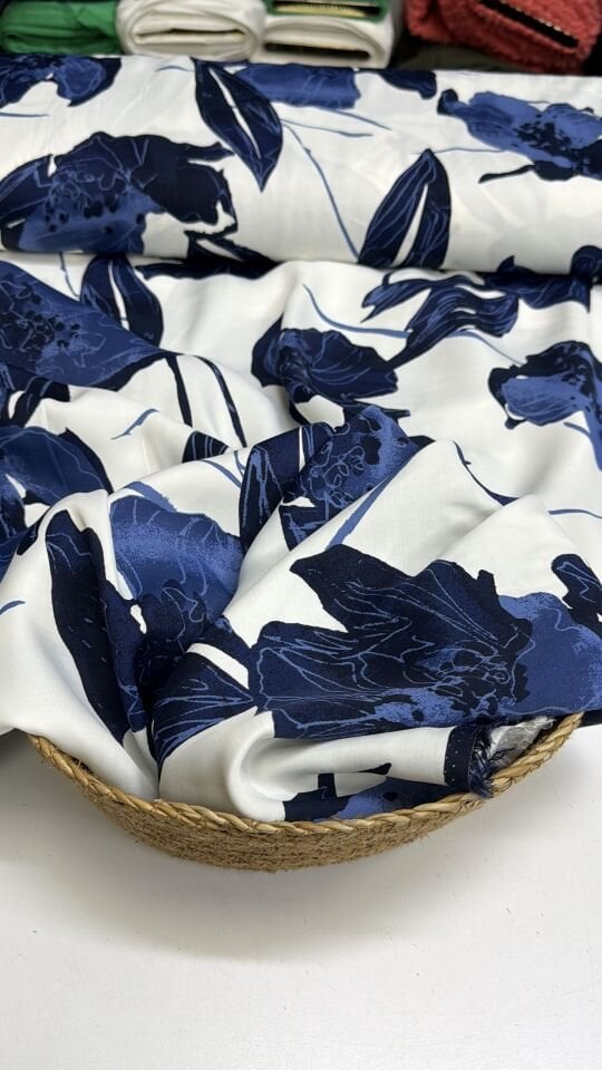 Pamuklu Desenli Saten