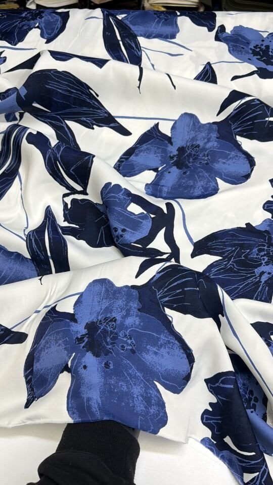 Pamuklu Desenli Saten