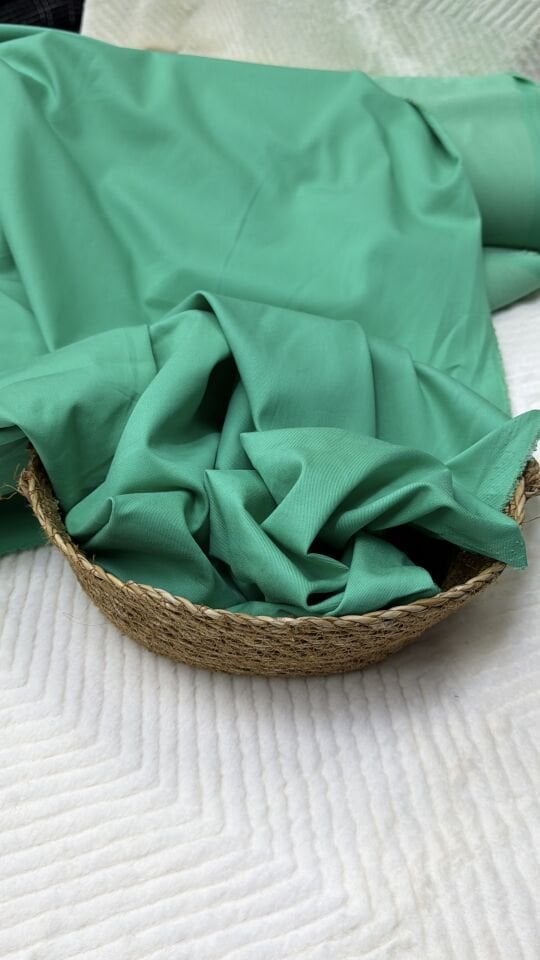 Pamuklu Yeşil Poplin