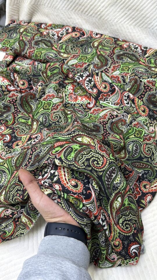 %100 Pamuklu Şal Viskon