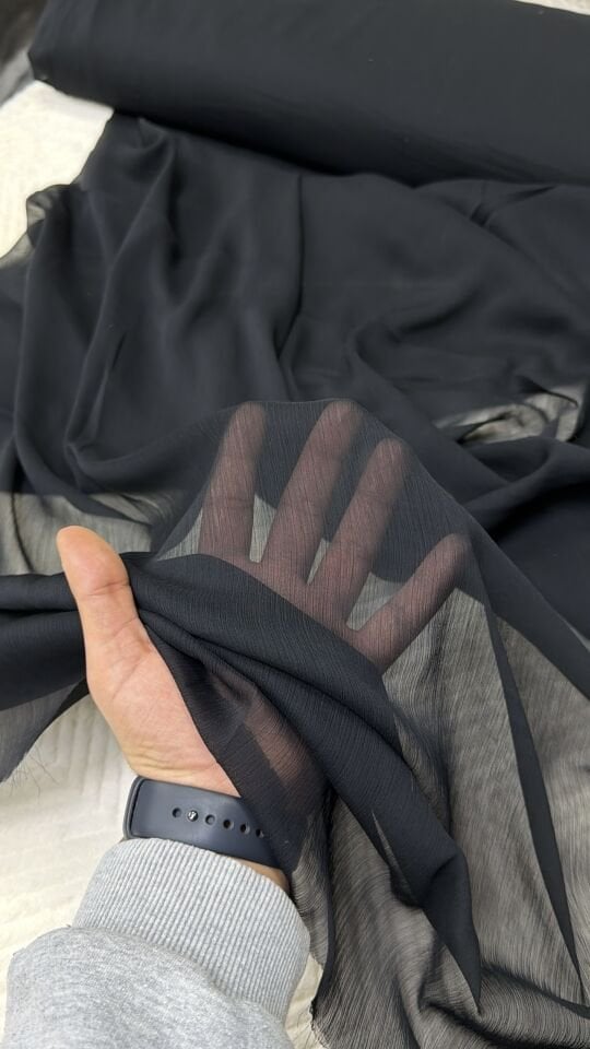 Siyah Bürümcük Şifon