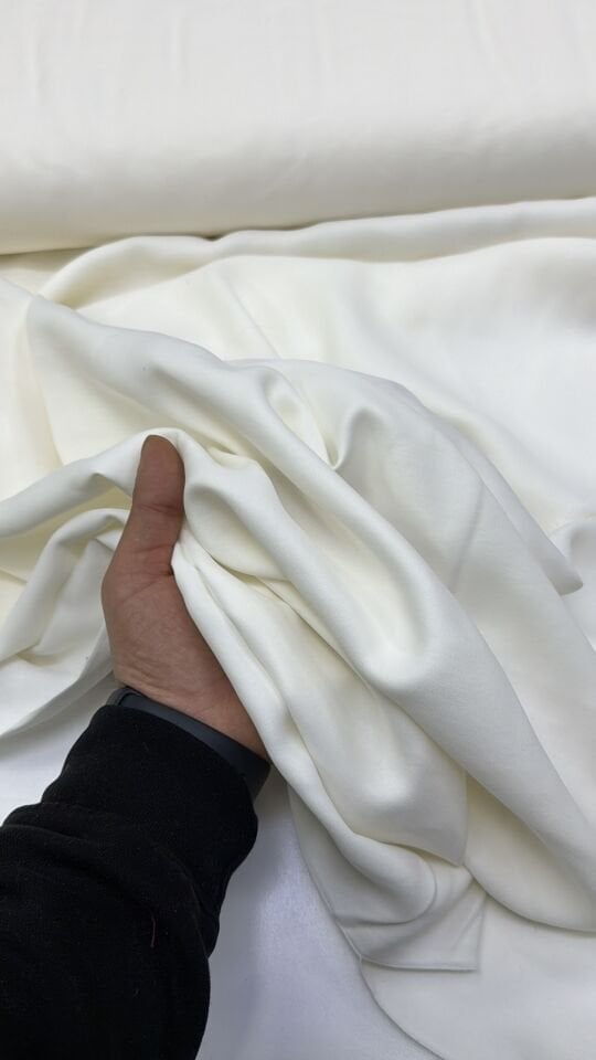 Ekru Pamuk Taşlanmış Modal