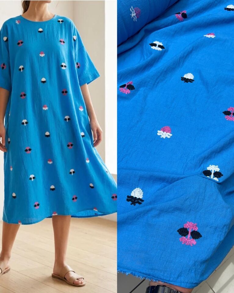 Nakışlı Ayrobin Keten