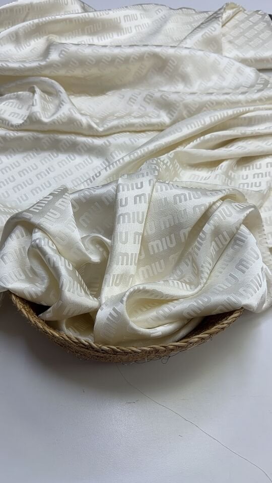 MIU Yazılı Pamuklu Saten