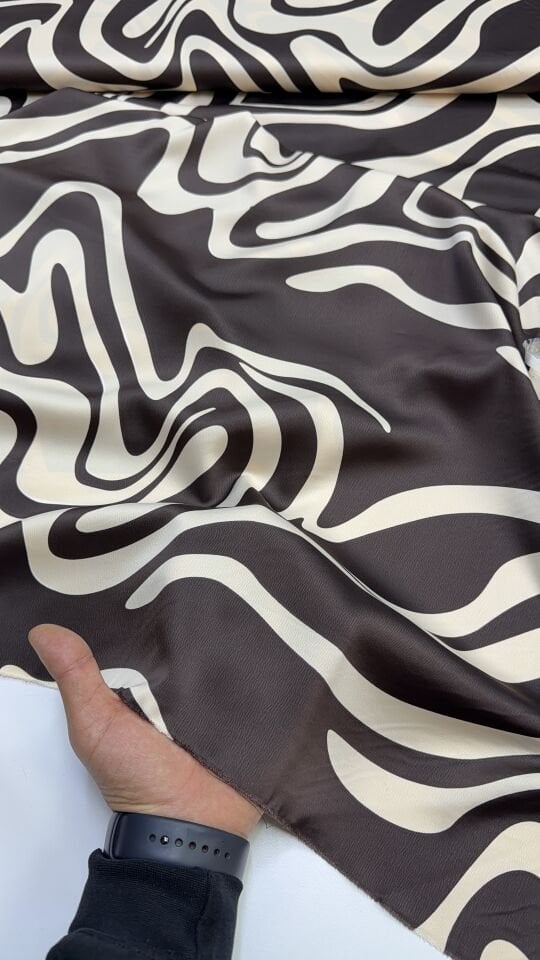 Desenli Pamuklu Saten