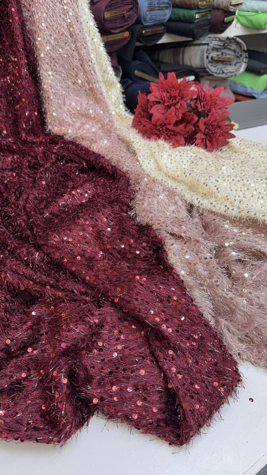 Sakallı Payetli Kumaşlar