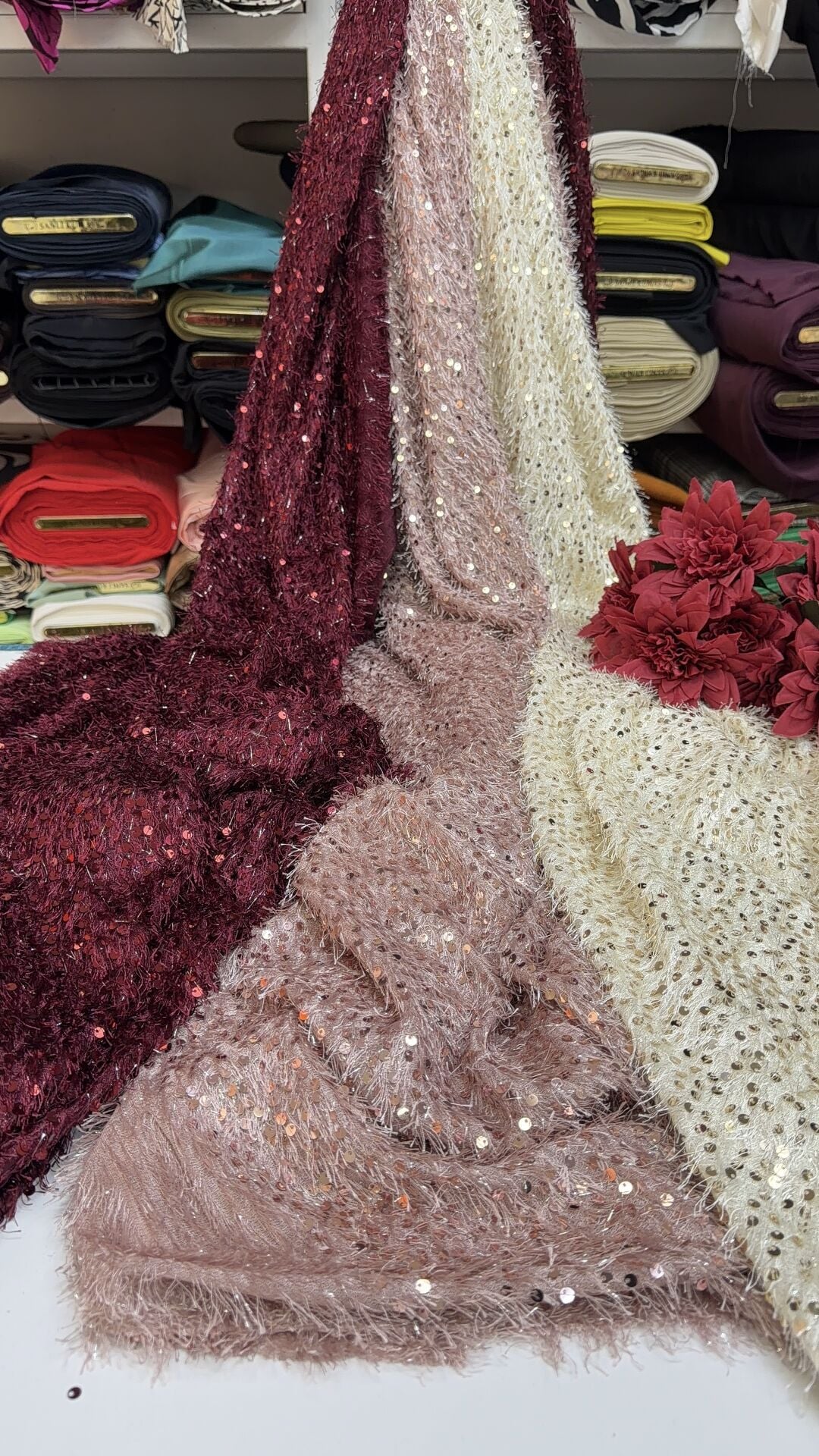 Sakallı Payetli Kumaşlar