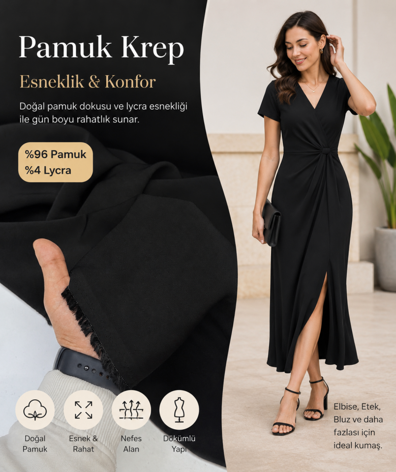 İpkyl Mira Pamuk Krep